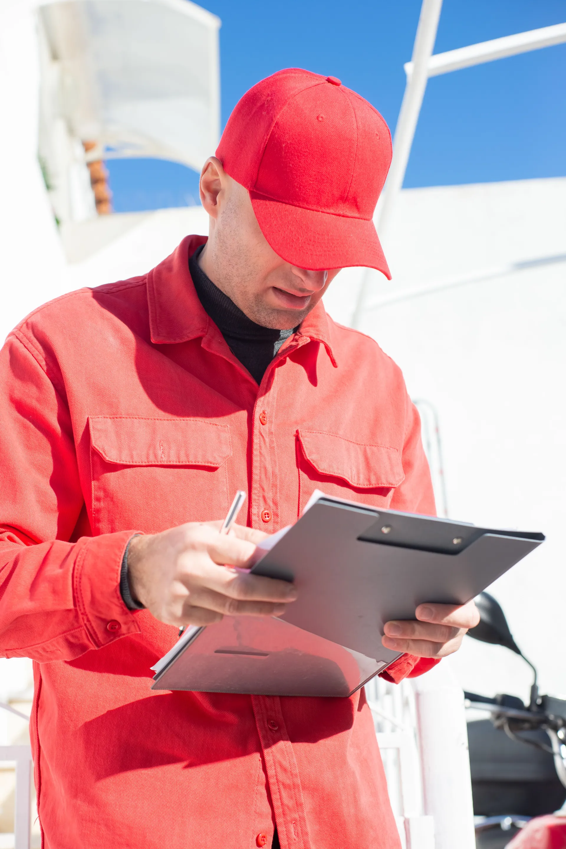 Auditor inspecting a supplier on site